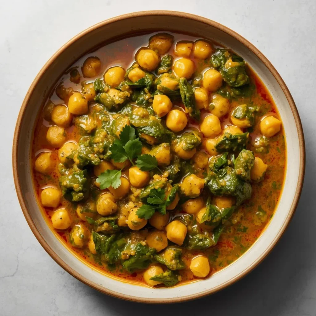 Chickpea and Spinach Curry