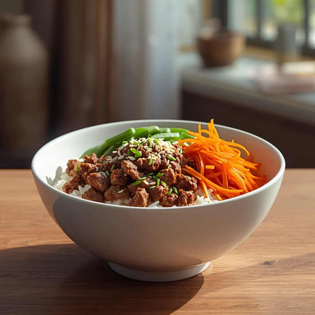 Korean Ground Beef Bowl