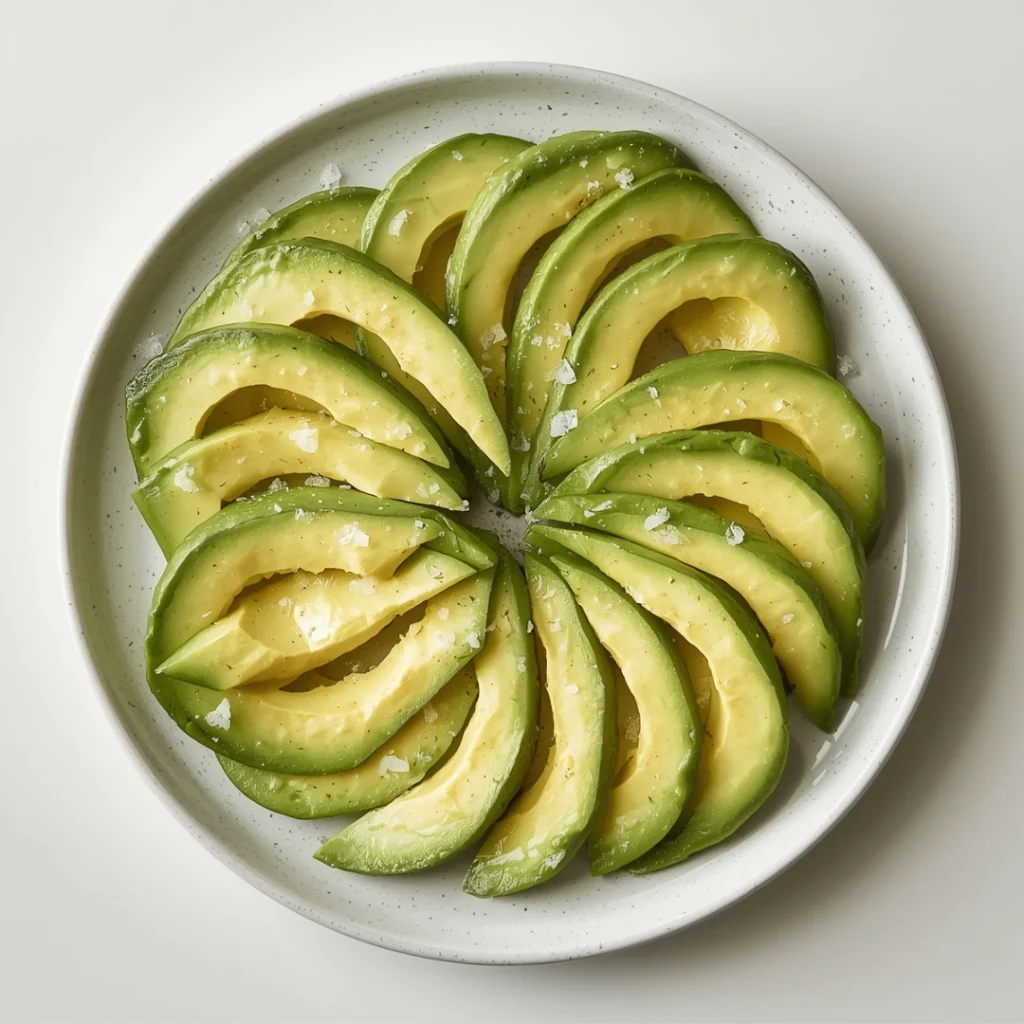 Avocado Slices with Salt