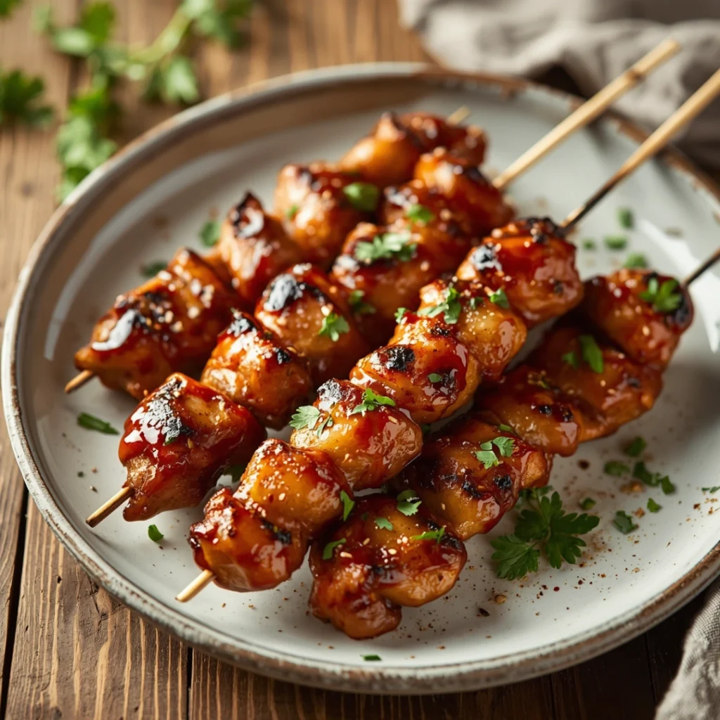 BBQ Chicken Skewers