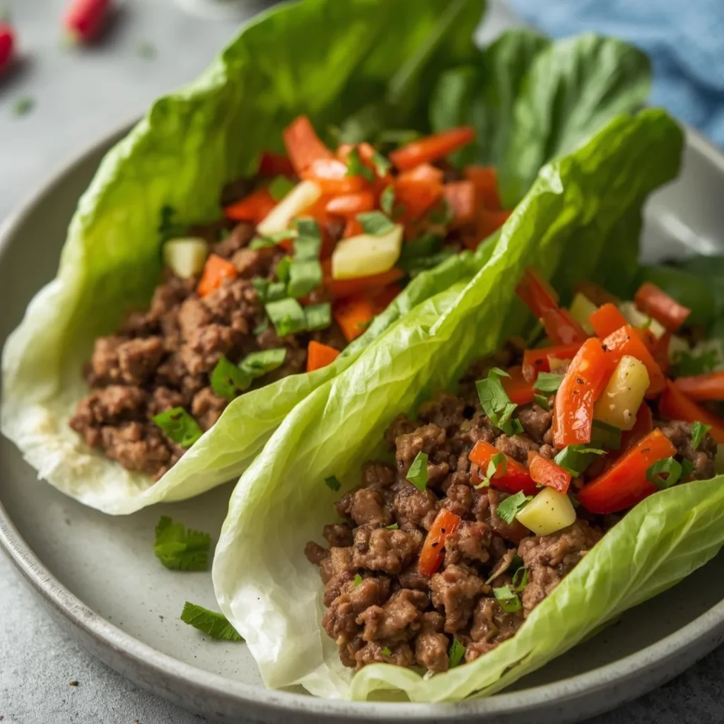 Beef Lettuce Wraps
