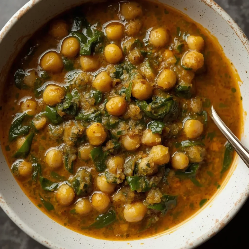 Chickpea Spinach Curry