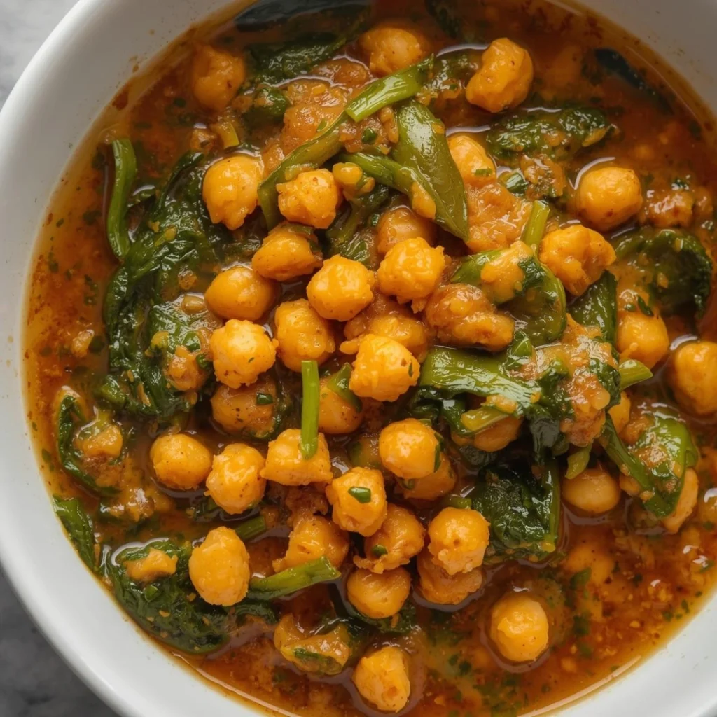 Chickpea and Spinach Masala