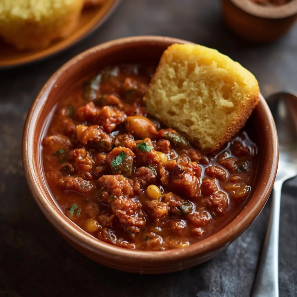 Chili with Cornbread GF