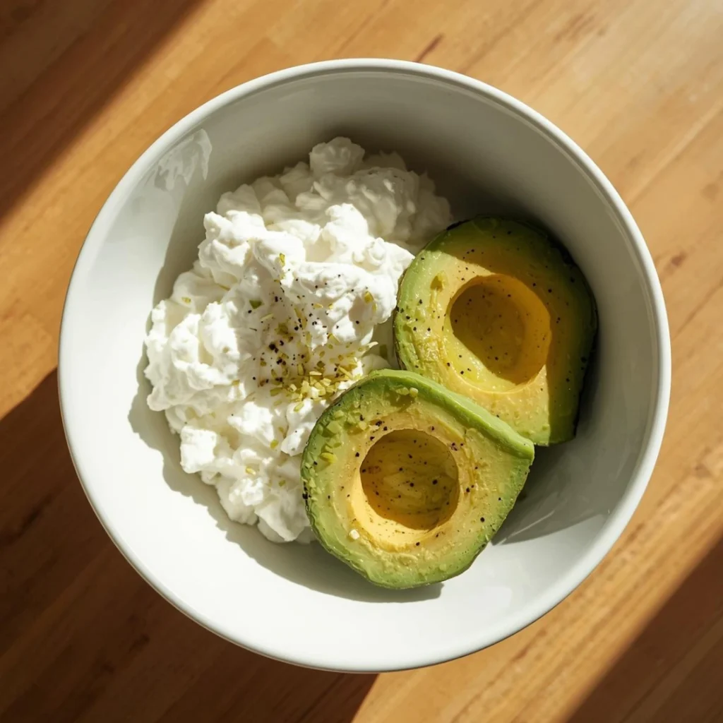 Cottage Cheese and Avocado Bowl