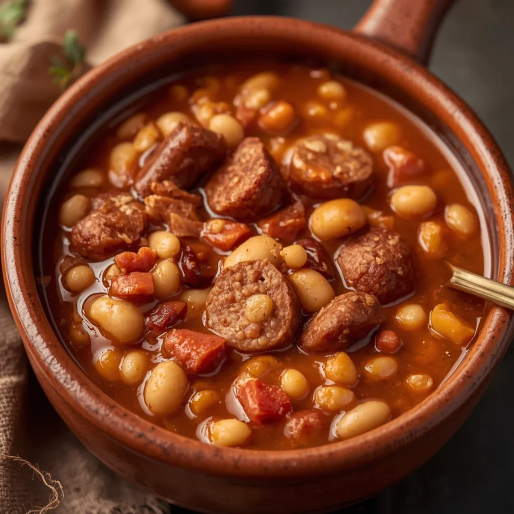 Crockpot Sausage and Bean Stew