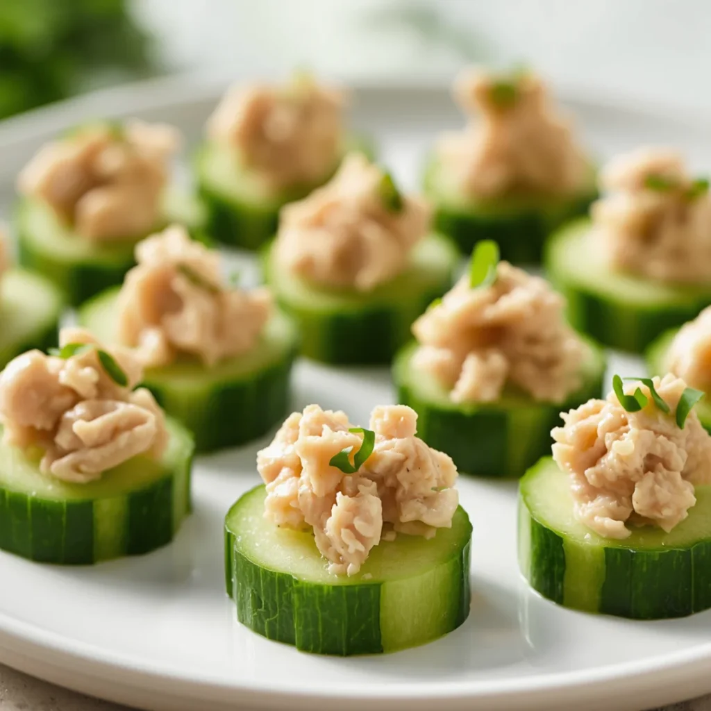 Cucumber Bites with Tuna