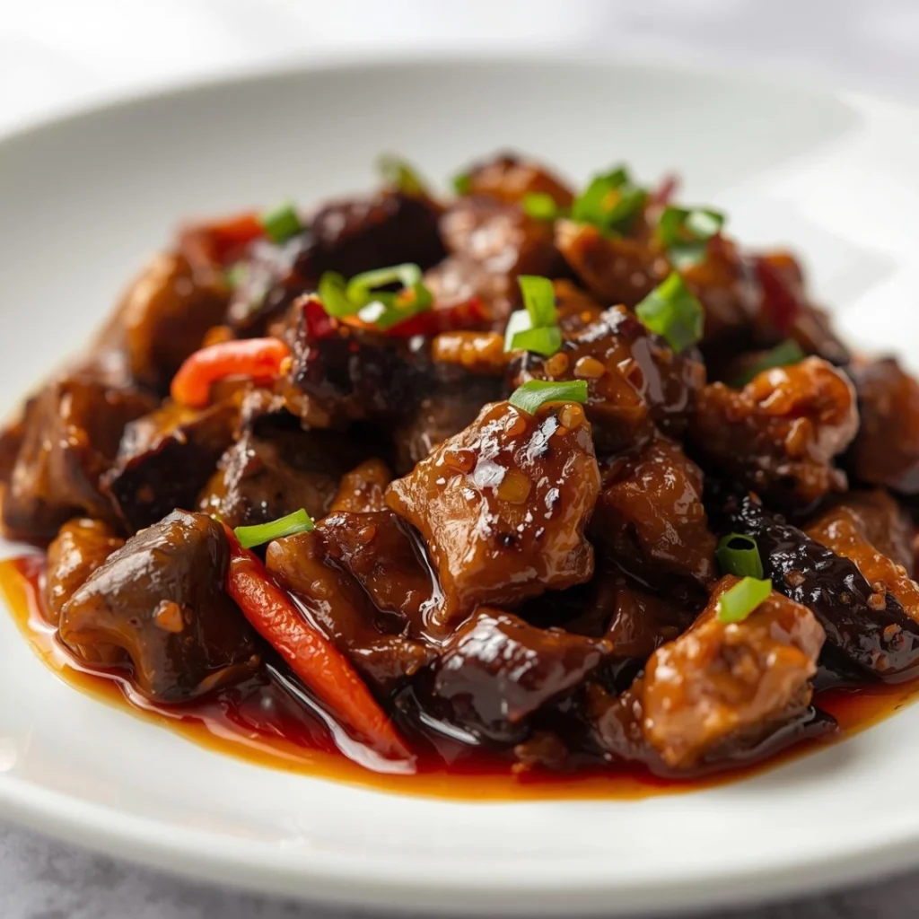Eggplant and Beef Stir Fry