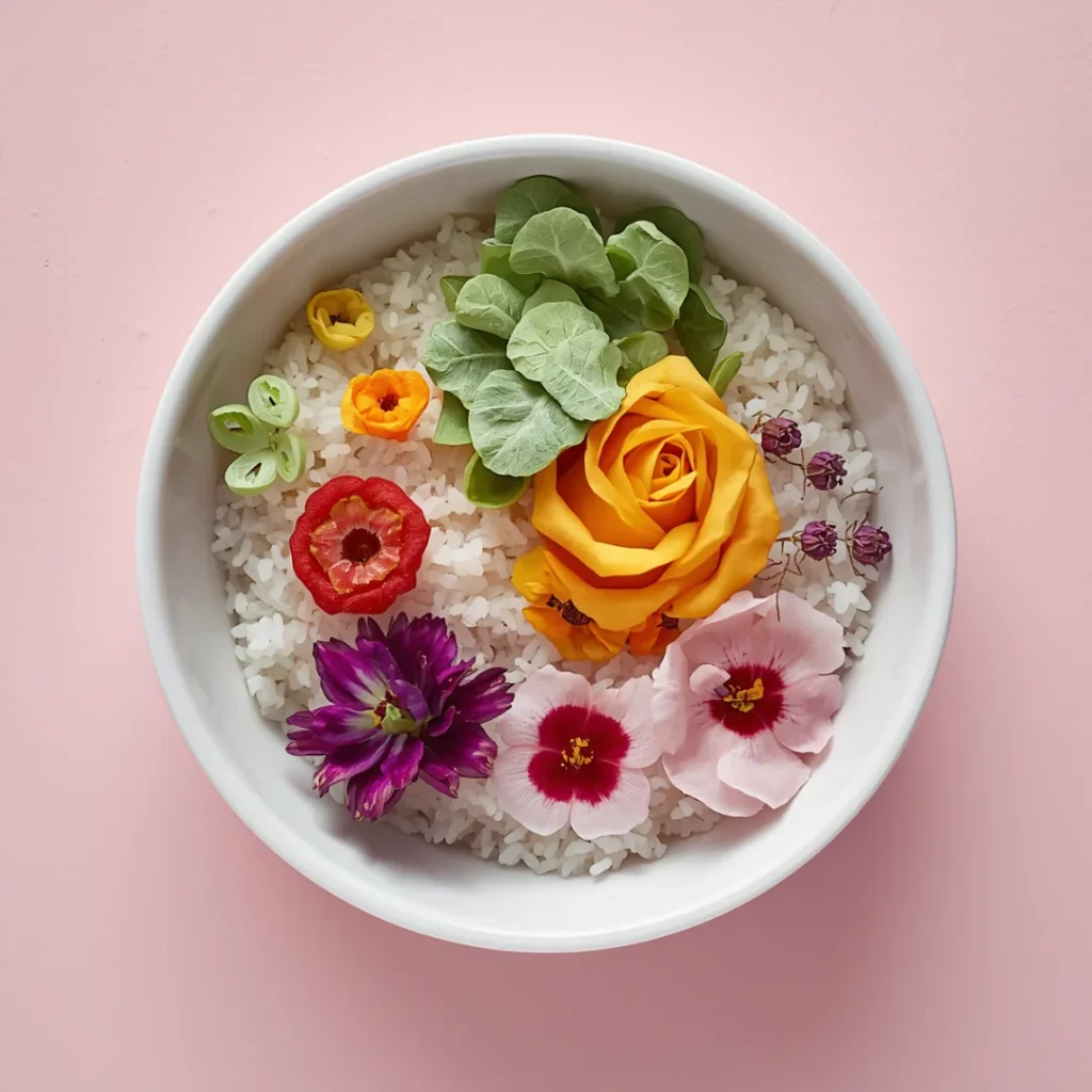 Floral Rice Bowl