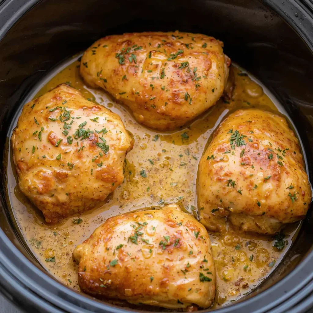 Garlic Butter Chicken in Crockpot