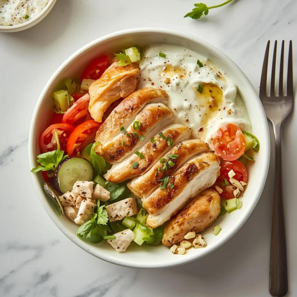 Greek Yogurt Chicken Salad Bowl