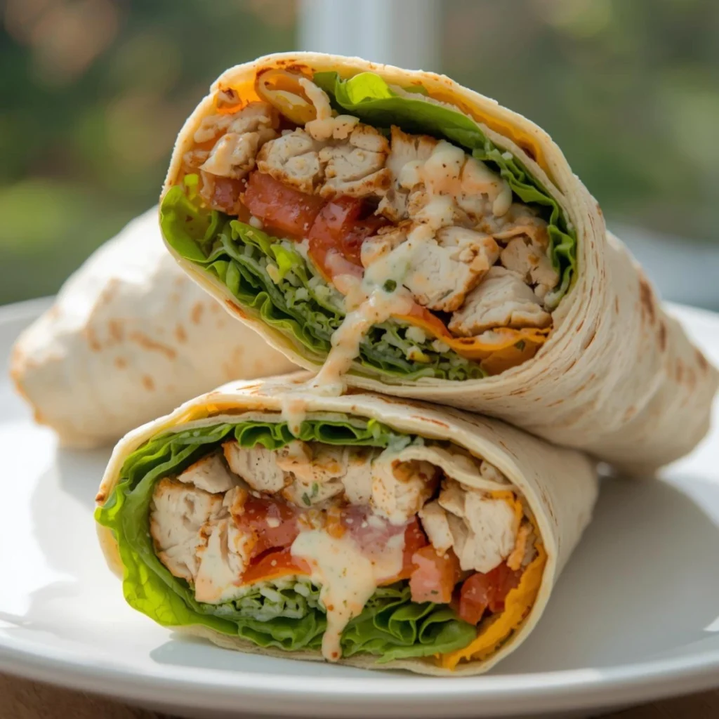 Greek Yogurt Chicken Wrap 1