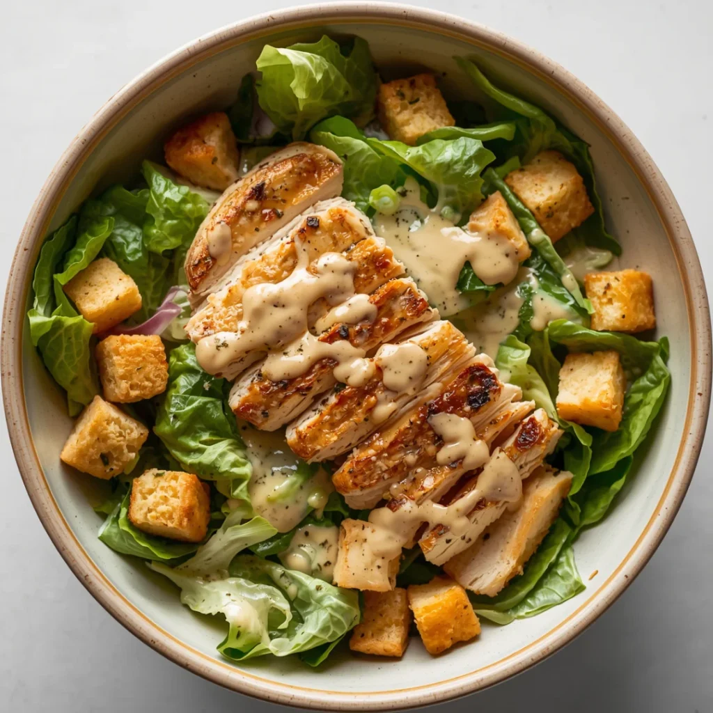 Grilled Chicken Caesar Salad GF Croutons