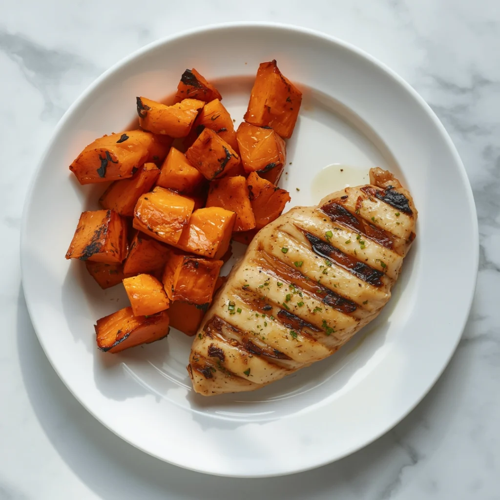 Grilled Chicken with Sweet Potato