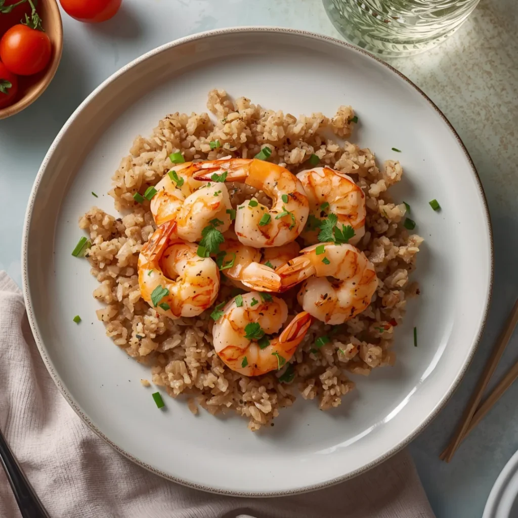 Grilled Shrimp with Brown Rice