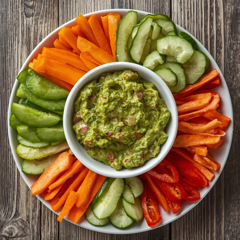 Guacamole Veggie Platter