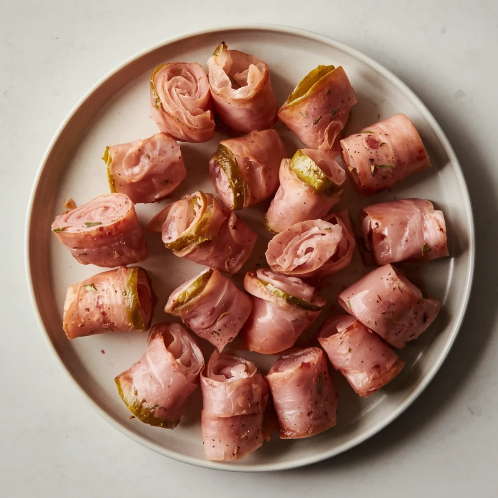 Ham Pickle Roll Ups