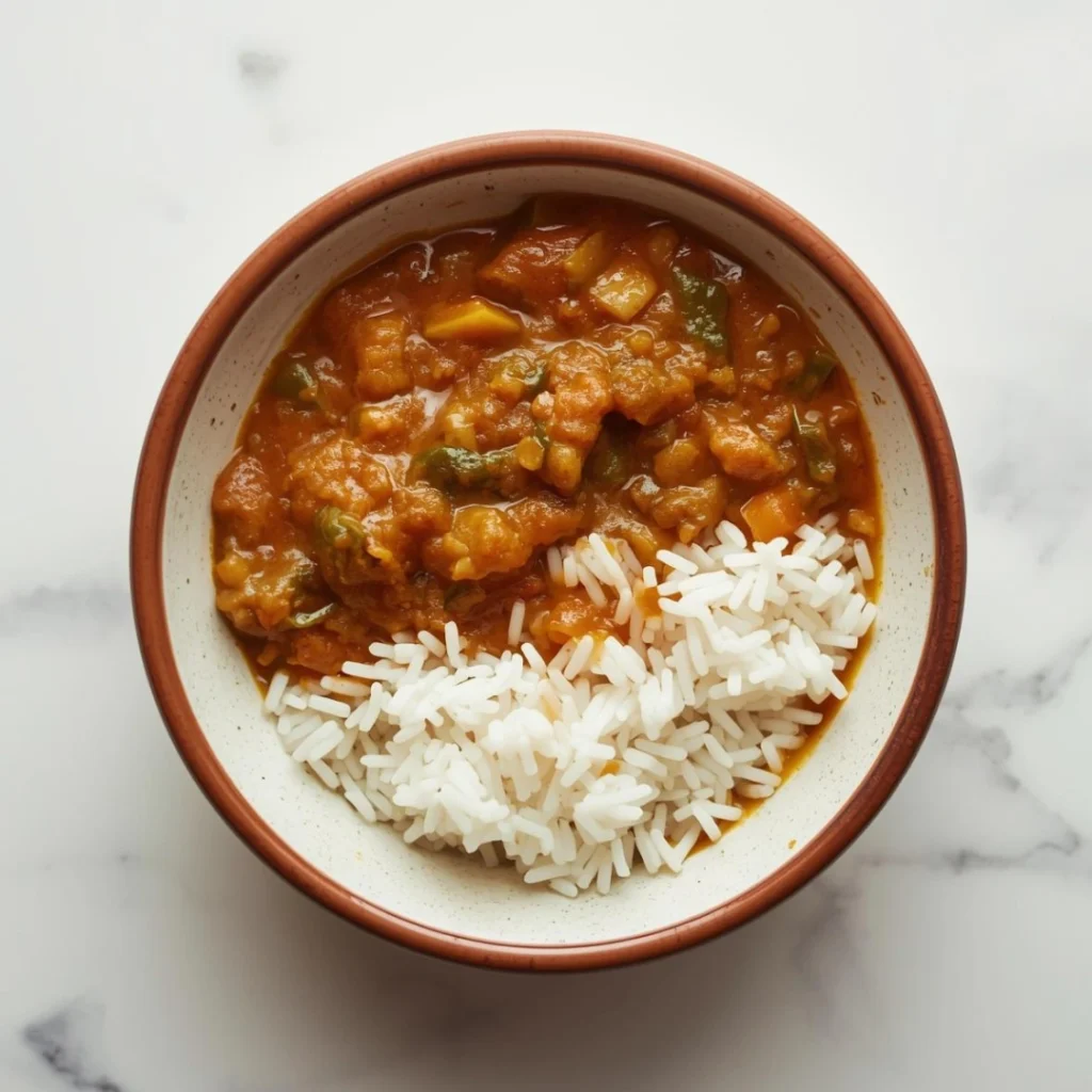 Lentil Curry with Rice