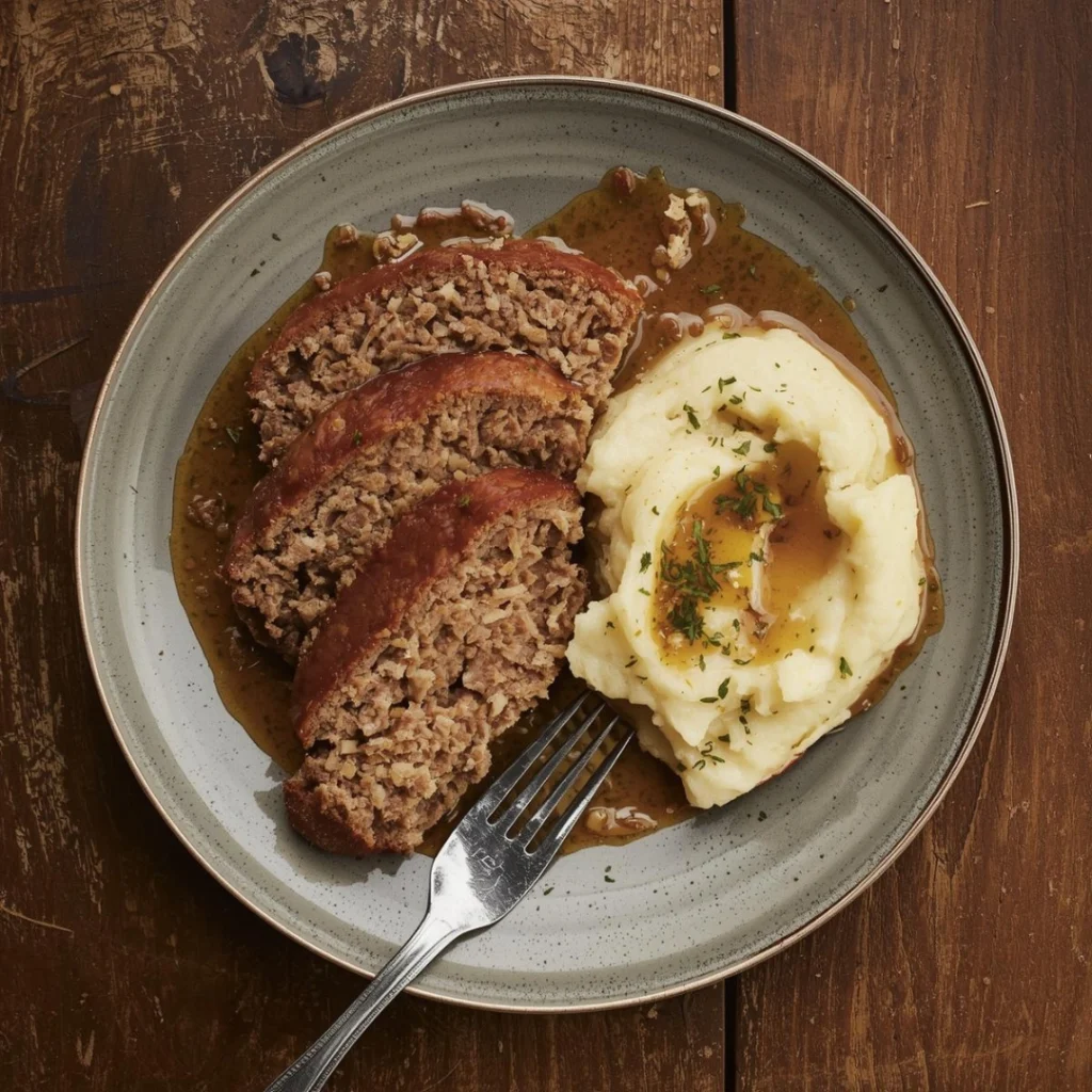 Meatloaf with Mashed Potatoes