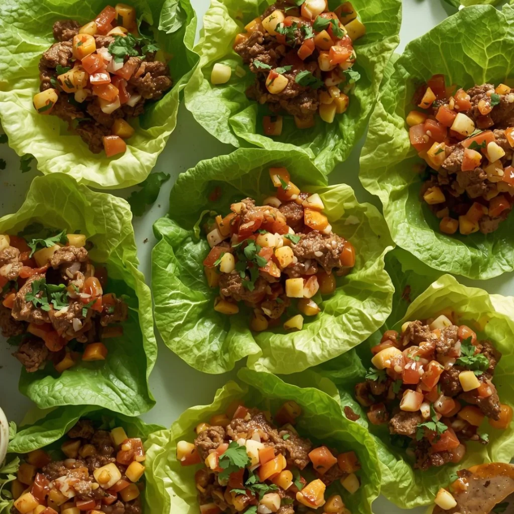 Mini Lettuce Wrap Tacos