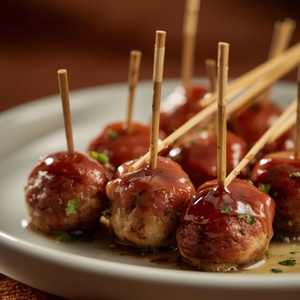 Mini Meatball Skewers