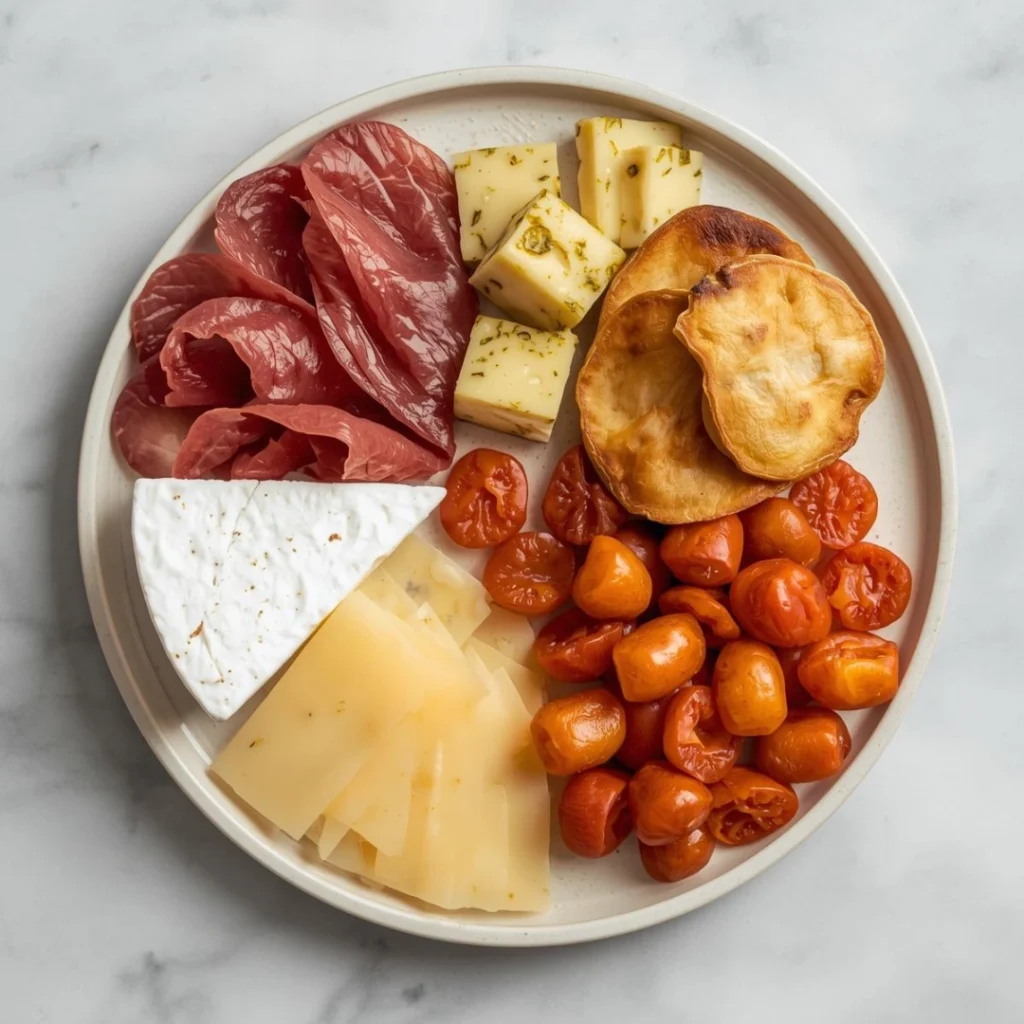 Simple Meat Cheese Plate