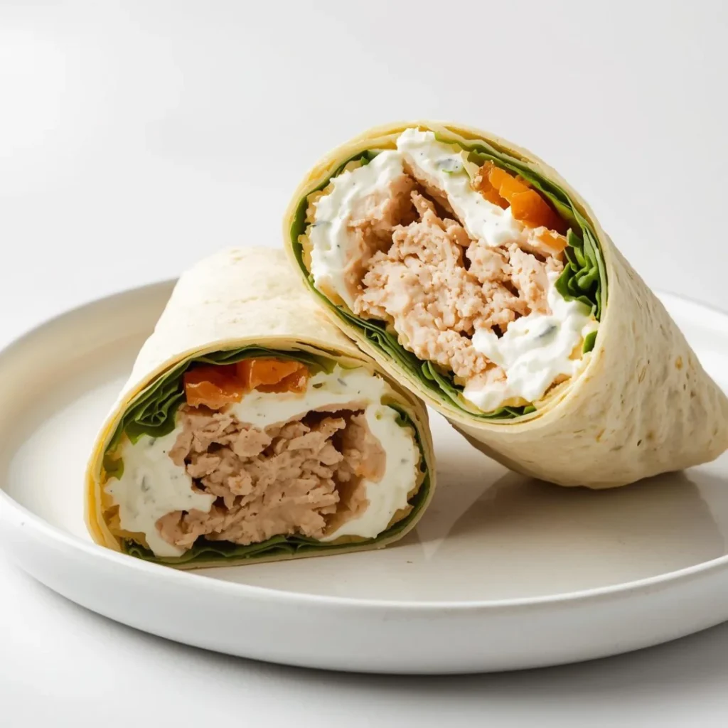 Tuna Wrap with Greek Yogurt