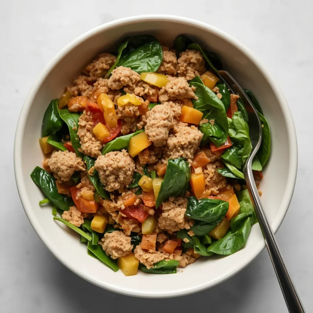 Turkey and Spinach Stir Fry