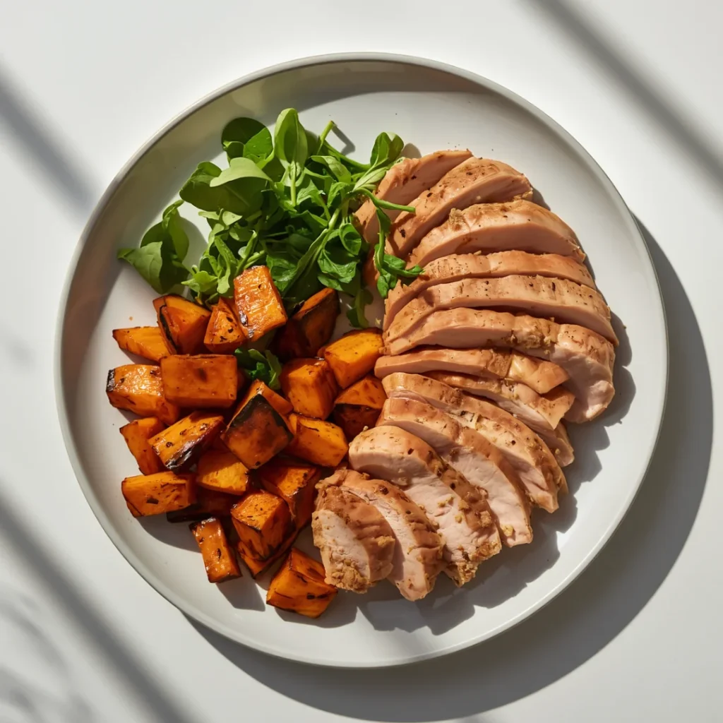 Turkey and Sweet Potato Plate