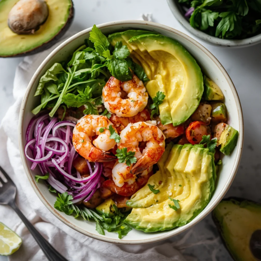 Avocado Shrimp Bowl