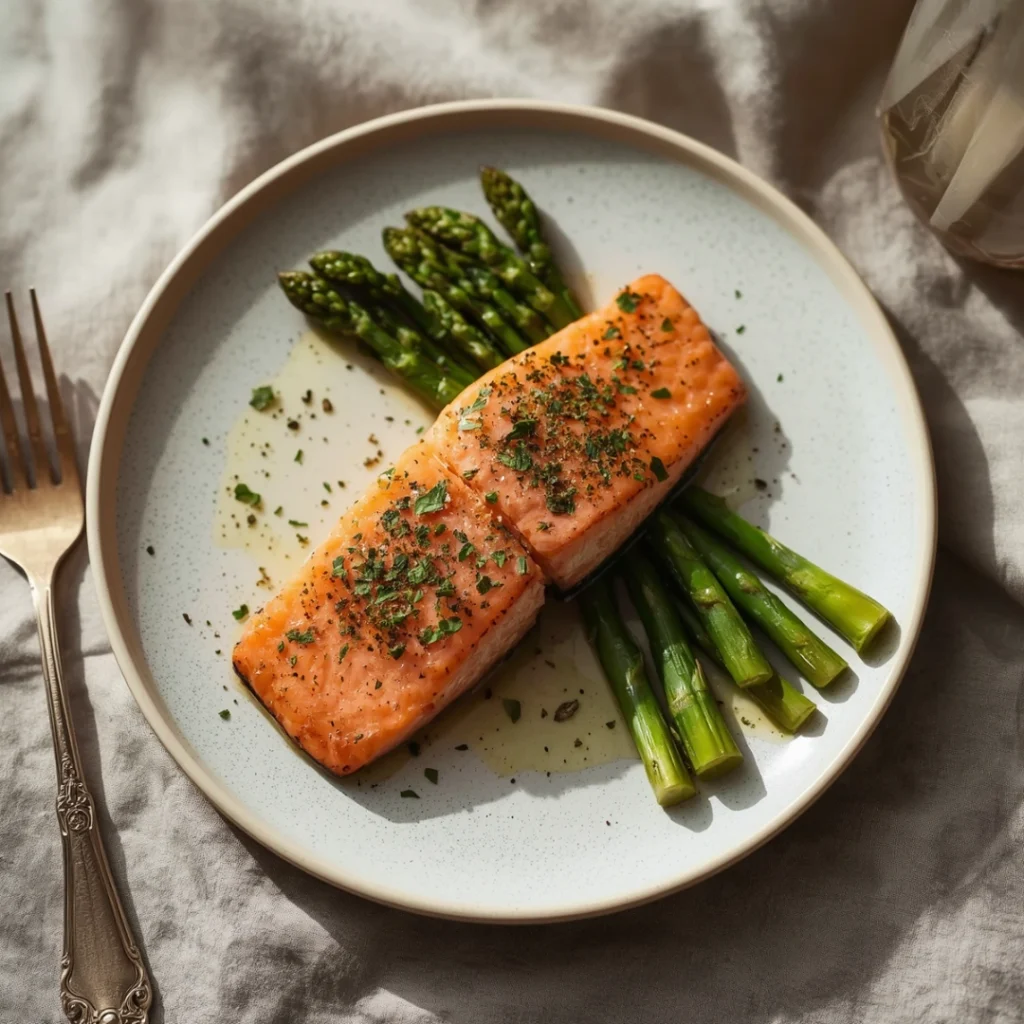 Baked Salmon with Asparagus