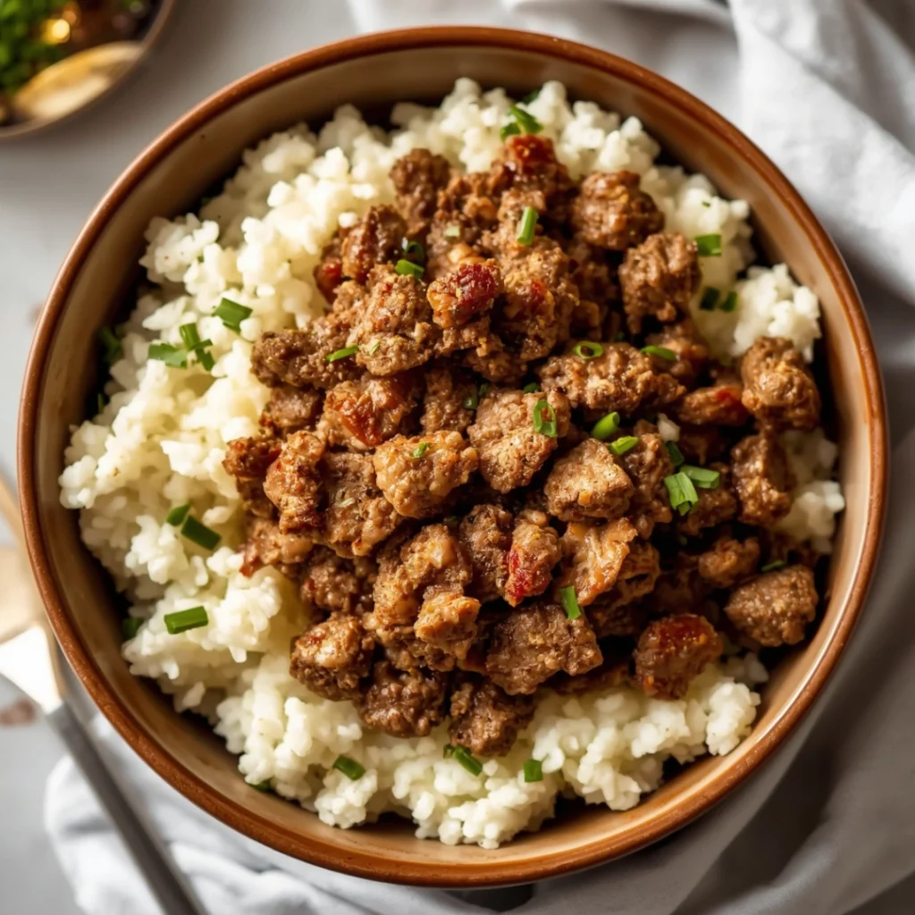 Beef Cauliflower Rice