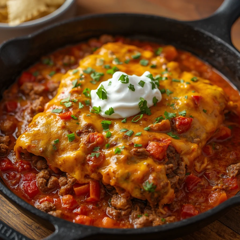 Beef Enchilada Skillet