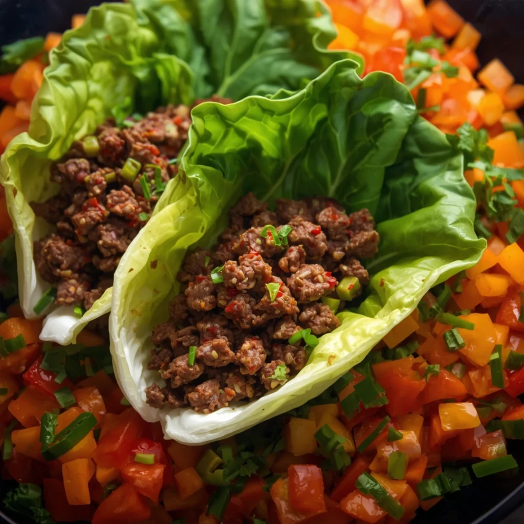 Beef Lettuce Wraps