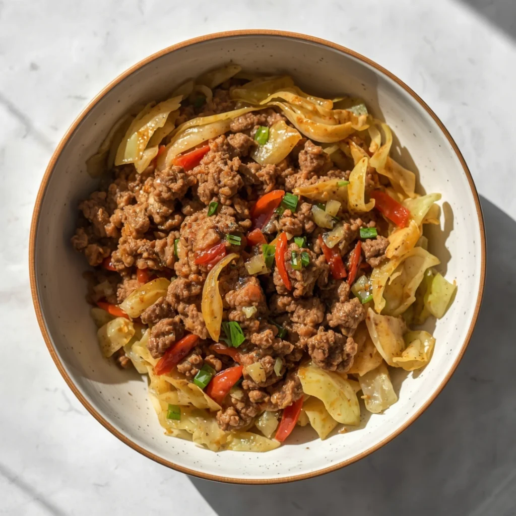 Cabbage Beef Bowl 1