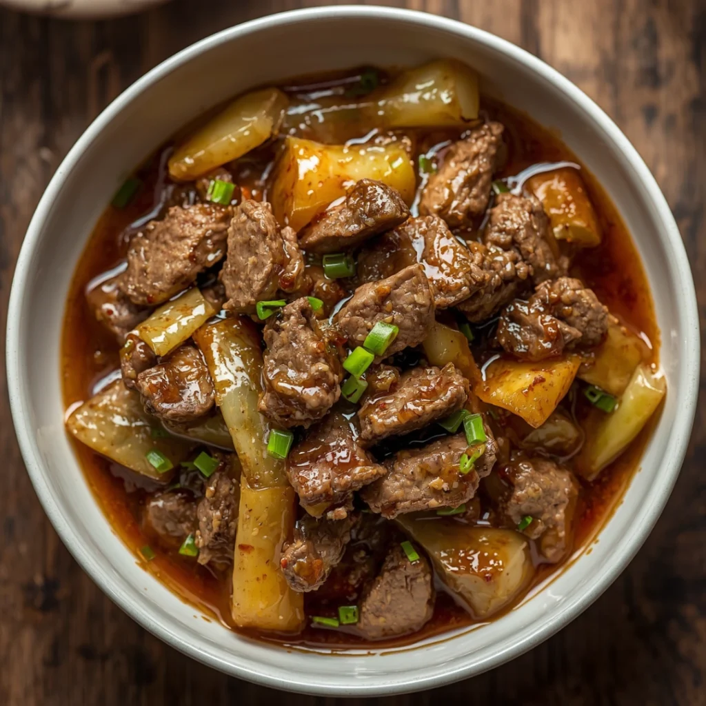 Cabbage Beef Stir Fry