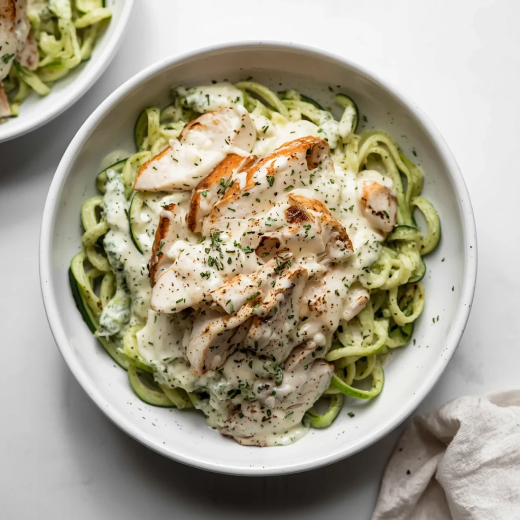 Chicken Alfredo Zoodles