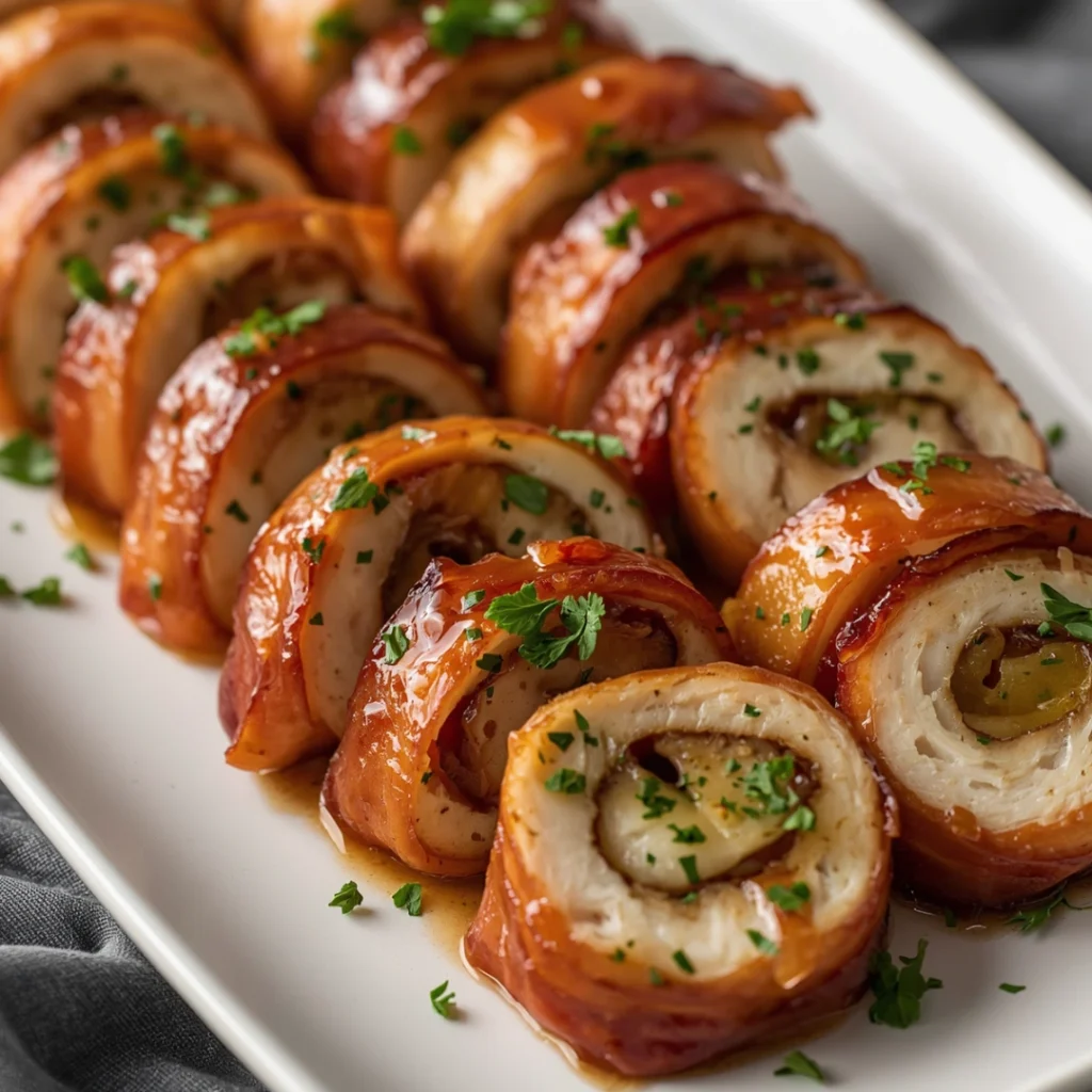 Chicken Bacon Roll Ups