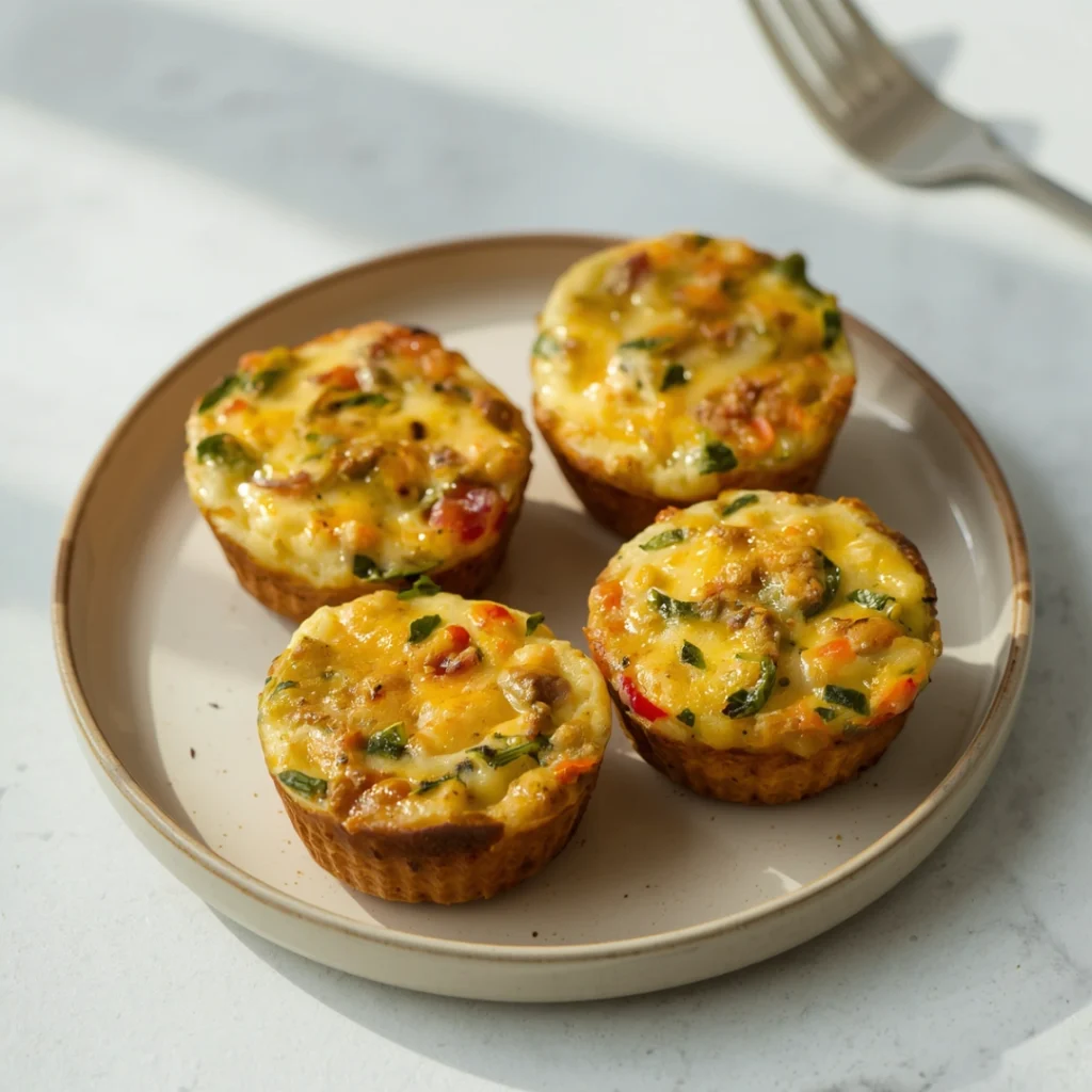 Egg Muffins with Veggies and Cheese
