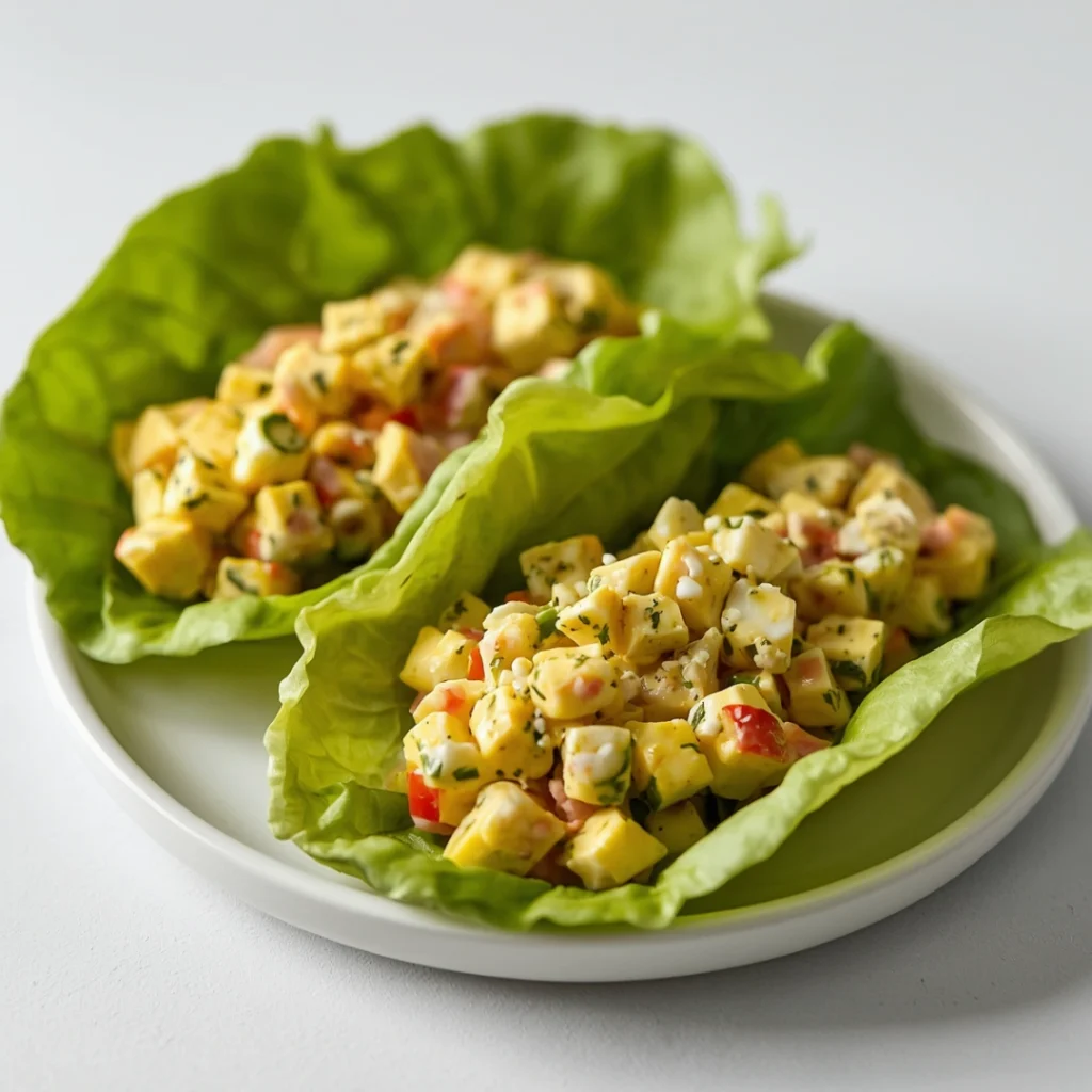 Egg Salad Lettuce Wraps
