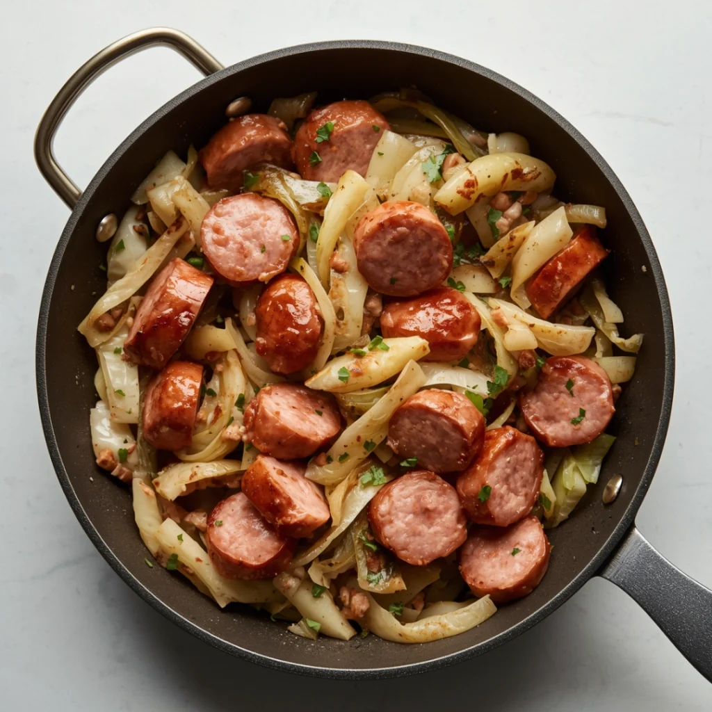 Sausage Cabbage Stir Fry 1 1