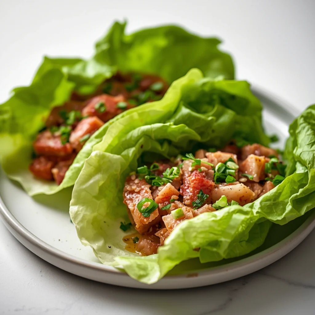 Tuna Lettuce Wraps 1
