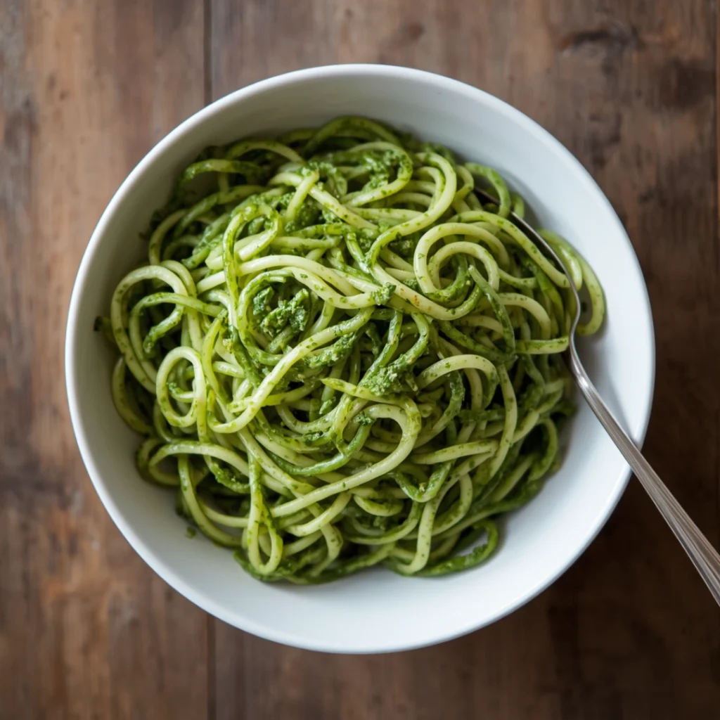 Zoodle Pesto Bowl