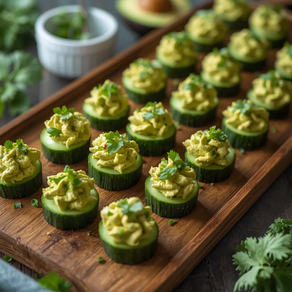 Avocado Cucumber Bites