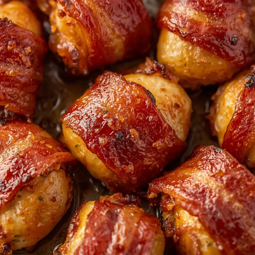 Bacon Wrapped Chicken Bites