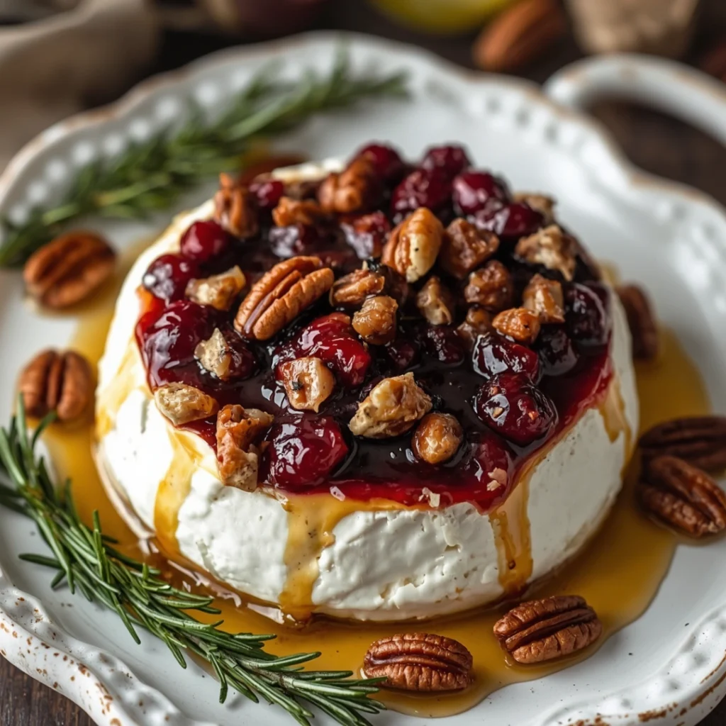 Baked Brie with Cranberries