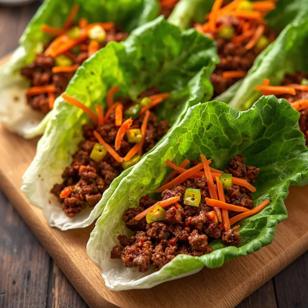 Beef Lettuce Wraps