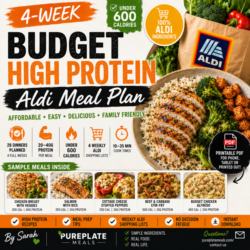 Budget High Protein Aldi Meal Plan