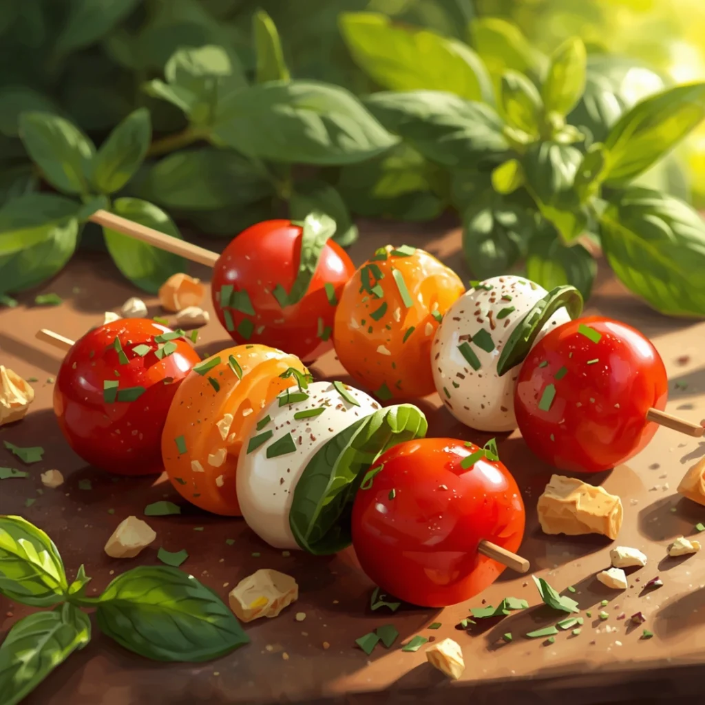 Caprese Protein Bites