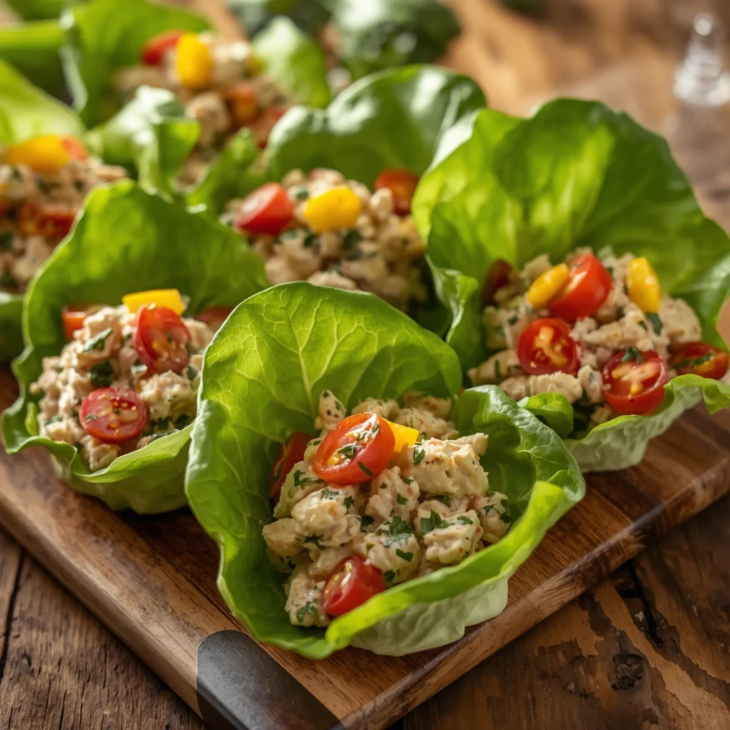 Chicken Salad Lettuce Cups